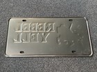 Rare 1960 s Rebel Yell Kentucky Bourbon Steel License Plate Original Small Hole