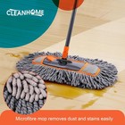 Microfiber Dust Mop For Hardwood Floor Cleaning  Dry And Wet Baseboard