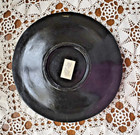 Persian Vintage Lacquer Charger Plate - Blue And Gold Floral  w original Tag 