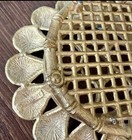 Vintage Celeste Gold Metal Lipstick Holder Sunflower Vanity Hollywood Regency