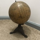 Andrews 8 Inch Terrestrial World Globe 19th C Chicago Ill Antique Original Map
