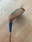 Antique Hickory Wood Shaft Golf Uk Made Brassie Troon 13  D0 Hugh Dewar Club