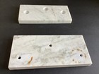 Lot Of 4 Vintage White Carrara Marble Trophy Bases Italy Craft Repurpose Parts