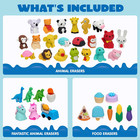 36 Pieces 3d Animal Erasers For Kids  Cute Desk Pets Classroom Rewards Bulk Set 