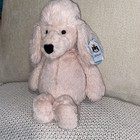 Jellycat Bashful Poodle Plush Blush Pink Stuffy Medium London 12  New W  Tags 