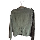 Sanctuary Olive Green Ramie Cotton Bomber Utility Jacket J0188-wc066 Size M