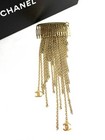 Chanel Hair Comb Chain Fringe Cc Logo Charms Gold Plated 02a With Box Authentic