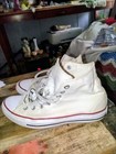 Usa Vtg  80s 90s Converse Chuck Taylor All-star White Hi Tops Unisex Sz  7m9w 