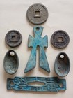 7pcs Chinese Old Dynasty Multiple Categories Bronze Statues