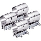 4 8 12pcs 2 5 3 3 5 4 5 Inch Lap Joint Exhaust Band Clamp Stainless Steel T304