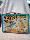 Vintage Holy Grail 1954 Superman Adco Metal Lunchbox