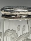 Hawkes Gravic Glass Sterling Silver Lidded Dresser Jar