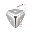 Metal Box Corner Protectors Edge Guard Protector 25x25x25mm Silver 12pack