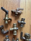 Antique Hit   Miss Tractor Engine Gas Steam Petcock Drain Valves Brass Parts Lot