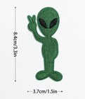 Embroidered Iron On Patch - Alien