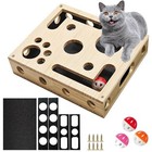 Cat Nail File Scratcher Toy Puzzle Box For Indoor Cats Claw Care Trimming