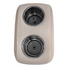 Wise 3059-1884 Pontoon Double Drink Holder Stainless Steel Cup Holders Platinum