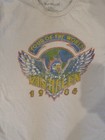 Van Halen Tour Of The World 1984 White T-shirt Size L Rock   Pop Music
