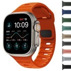 For Apple Watch 11 10 Ultra 2 3 9 8 7 Se 6 Iwatch 49mm Silicone Sport Strap Band
