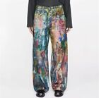 Women   s Jeans Denim Multicolor Straight Leg Painted Acne Studios 