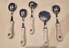 Pfaltzgraff Tea Rose Ceramic Handle Serving Utensils - Set Of 5