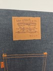 Vintage Levis Denim 3 Ring Binder Orange Tab Advertising Sign Banner Promo Jeans