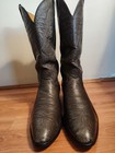 Nocona Gray green Kangaroo Leather Vintage Cowboy Boots  Men s Us 10 D