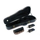 4 4 Full Size Violin Case  Plush Interior Wooden Hard Case With Hygrometer  Croc