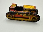 1940s Cracker Jack Toy Prize Tin Litho Caterpillar Bulldozer Antique Premium