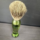 Pure Badger Hair Shaving Brush  Green Handle  Men s Wet Shave Grooming Tool
