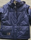 New Horze Equestrian Sport Julianna 2 In 1 Removable Hood Jacket Blue Sz Xlg 