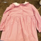 Stitchy Fish Girls Size 6 Pink Gingham Smocked Ruffle Collar Dress Boots