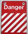 Vintage Chicago Transit Cta Subway L Danger Sign Enamel Metal