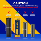 18650 Rechargeable Flat Top Battery 3300mah With Smart Charger  4 Pack 