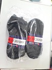 Men 10-13 Ankle Sport No Show Socks Black 6 Pair Made In Usa Free Shipping