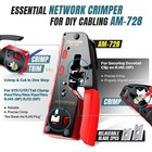 10-in-1 Ethernet Crimping Tool Kit Rj45 rj11 Network Tool With Tester Bag