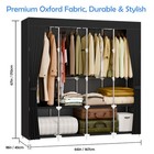 New Design Closet Wardrobe Portable Clothes Rack Storage Fabric Organizer Shelf