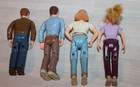 Fisher-price Loving Family Dollhouse Lot Of 4 Doll Figures Mom Dad Parents Dolls