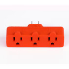 Heavy-duty Grounded Triple Tap Adapter  3-way Electrical Splitter  3 Outlet  New
