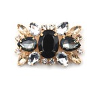 1pc Alloy Shoes Clips Rhinestone Crystal Flower Buckle Bridal Wedding Decor  Ql