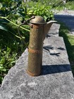 Vintage Copper And Brass Banded Decor Pitcher
