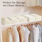 Beige Baby Dresser Organizer Bins - 4 Pack Drawer Organizers