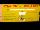 Vintage 1955 Dekalb Chix Profit Tips Seed Corn Advertising Sliding Calculator