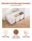 3pcs 10 5 Gal Ingredient Bin Pet Food Storage Bin Container With Scoop