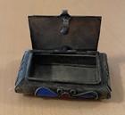 Vintage Antique Tribal Enamel Cloisonne Berber Snuff Or Pill Box