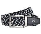 New  Nexbelt Braided Charcoal Cut To Fit Golf Belt Black   White New Golf Belt