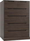 Modern 6 Drawer Dresser For Bedroom  Tall Chest Of Drawers With Storage  Larg   
