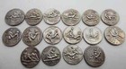 Roman Brothel Coins Full Set 1-16 Tokens Caligula Ancient Empire Spintria