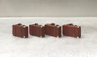 Leather Suitcase   Luggage 4 Pc Set 1 24 Scale G Scale Diorama Accessories