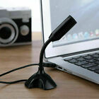 Usb Stand Mini Microphone Mic For Pc Desktop Laptop Notebook Speech Condenser 
